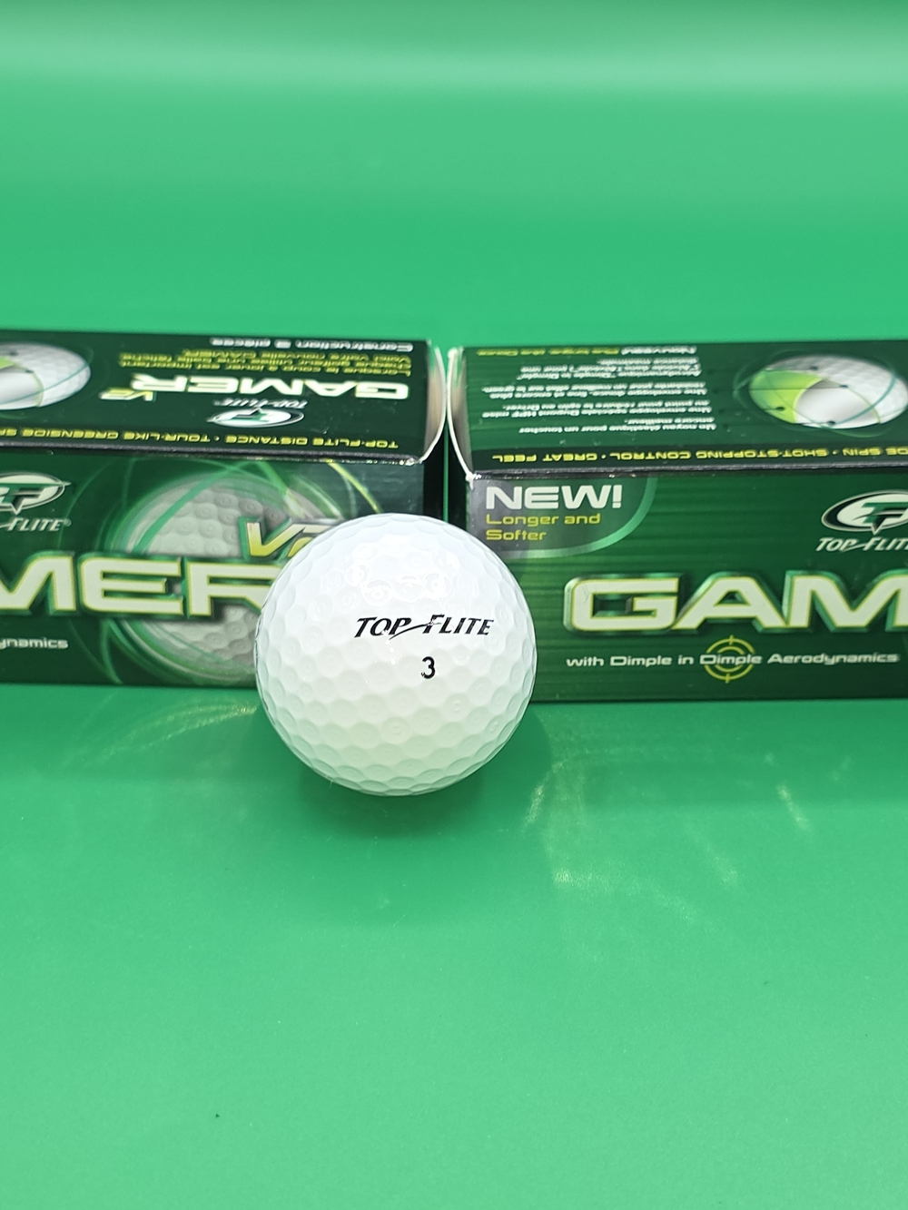 2-BOX SET! Brand New Top-Flite Gamer V2 Golf Balls (6 Total)